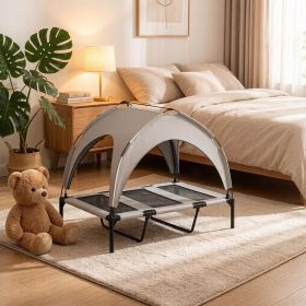 Elevated dog bed with washable and breathable mesh on the ceiling, 42 X 30 X 37