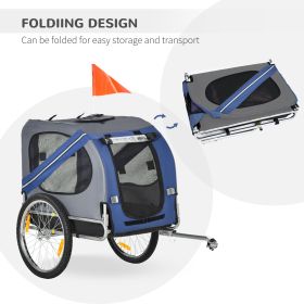 Pet Bike Trailer Cargo Cart with 3 Entrances Large Wheels Off-Road Suitable for Dogs